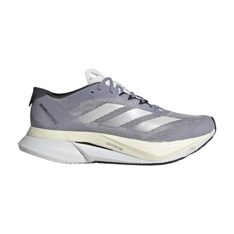Chaussures Adidas Adizero Boston 12 Gris Blanc SS23 Femme