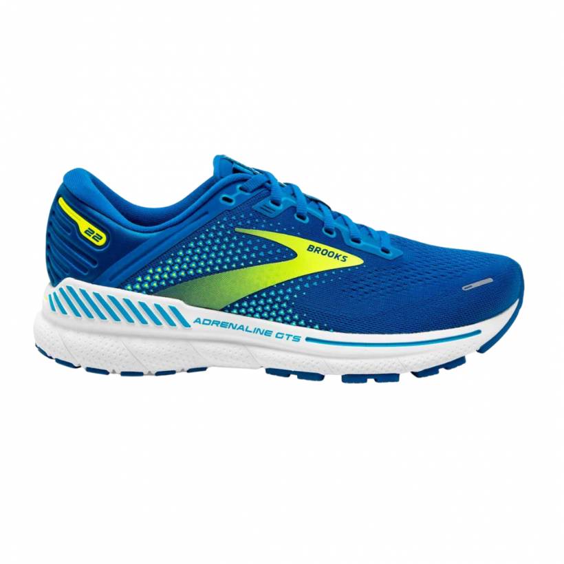 Chaussures Brooks Adrenaline GTS 22 Bleu Blanc AW22