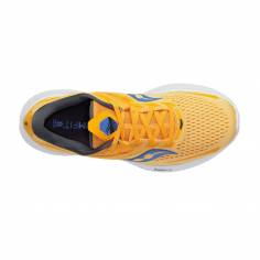 Sapatos Saucony Ride 15 Amarelo Azul SS23 Femininos