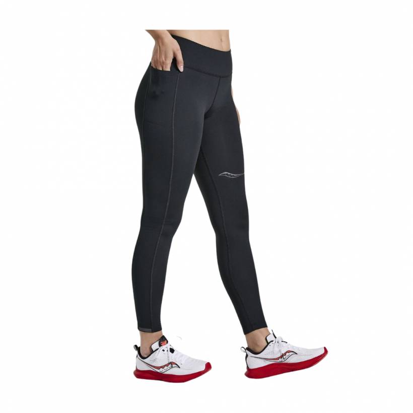 Legginsy Saucony Solstice Czarne Damskie