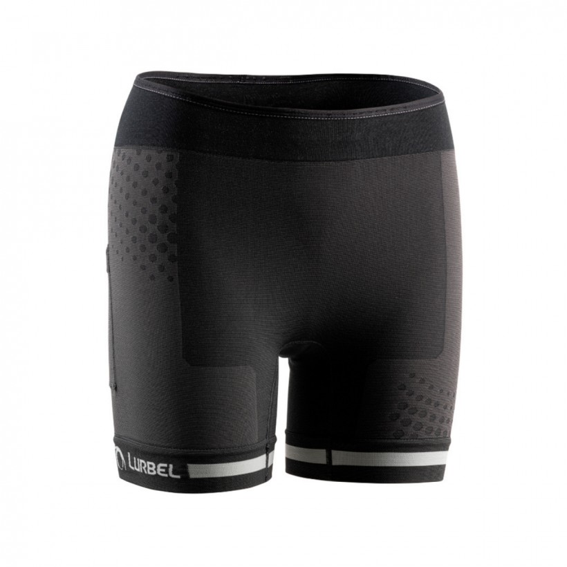 Kurze Leggings Lurbel Spirit Schwarz Grau Frau
