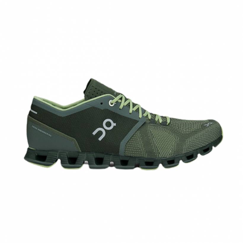 Chaussures ON Cloud X Vert Forêt / Jungle AW18