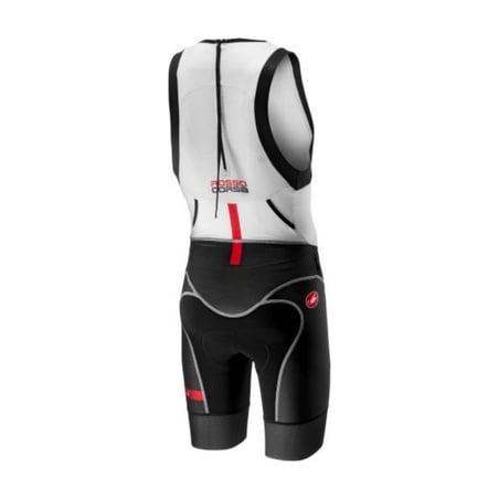Trisuit Castelli Free Tri Itu Schwarz Weiß