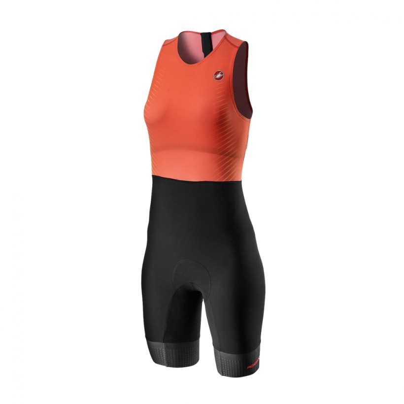 Castelli SD Team Integral Trisuit Rose Noir Femme