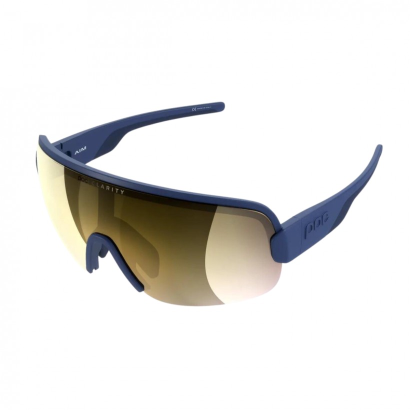 Glasses POC Aim Blue Lenses Gold Mirror