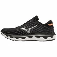 Chaussures Mizuno Wave Horizon 6 Noir Argent Orange 