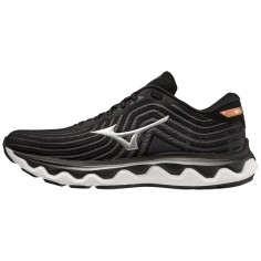 Mizuno Wave Horizon 6 Schuhe Schwarz Silber Orange 