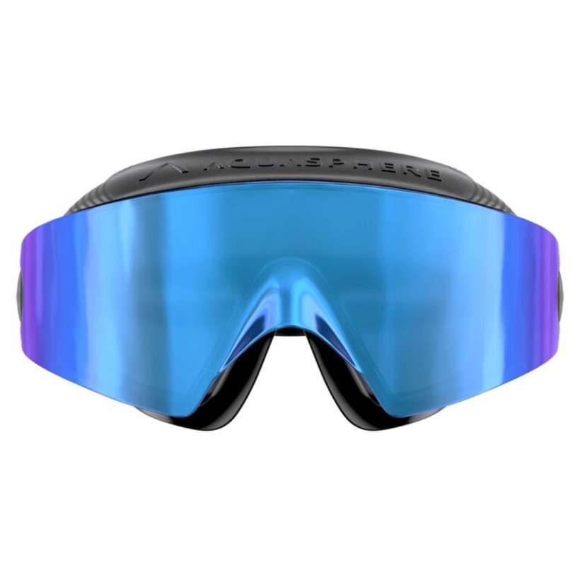 Schwimmbrille AquaSphere Defy Ultra Schwarz Blaue Linse