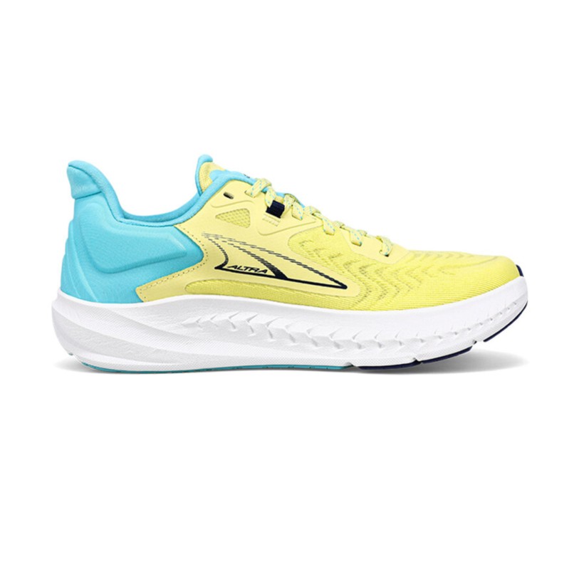 Baskets Altra Torin 7 Jaune Bleu  Femme