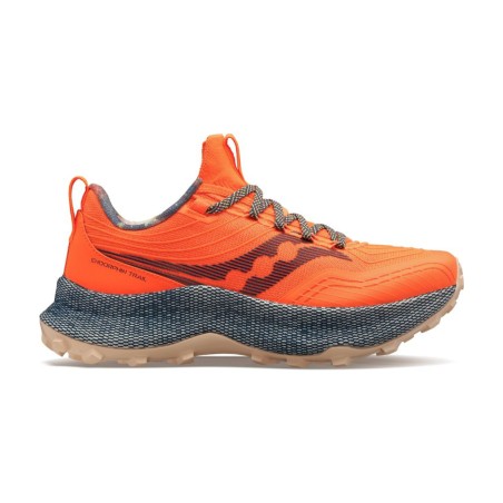 Saucony Endorphin Trail Shoes Orange Gray SS23 Free shipping