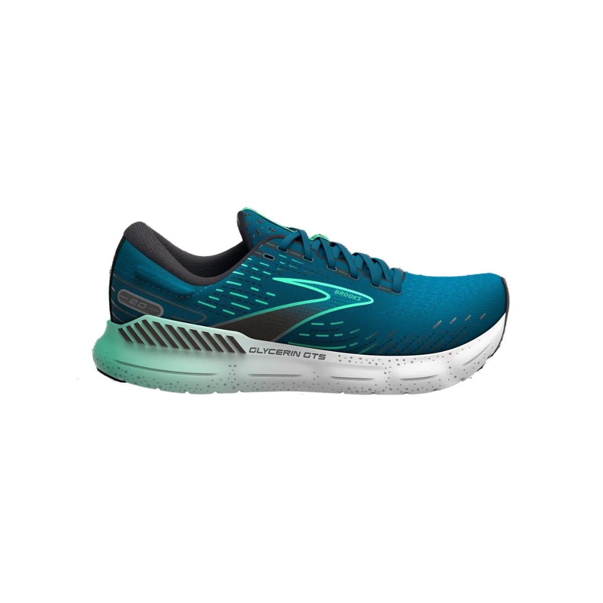 grau/beize günstig Kaufen-Schuhe Brooks Glycerin GTS 20 Blau Schwarz Grau AW23, Größe 42 - EUR. Schuhe Brooks Glycerin GTS 20 Blau Schwarz Grau AW23, Größe 42 - EUR <![CDATA[GLYCERIN GTS 20: Mit GuideRails®-Technologie zur Bewegungskontrolle
 Mit der GuideRail