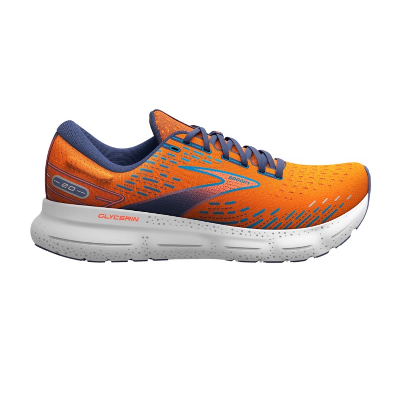 Zapatillas Brooks Glycerin 20 Naranja Azul