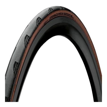 Pneus Continental Grand Prix 5000 S TR Preto Bege 700x 25-28-30-32