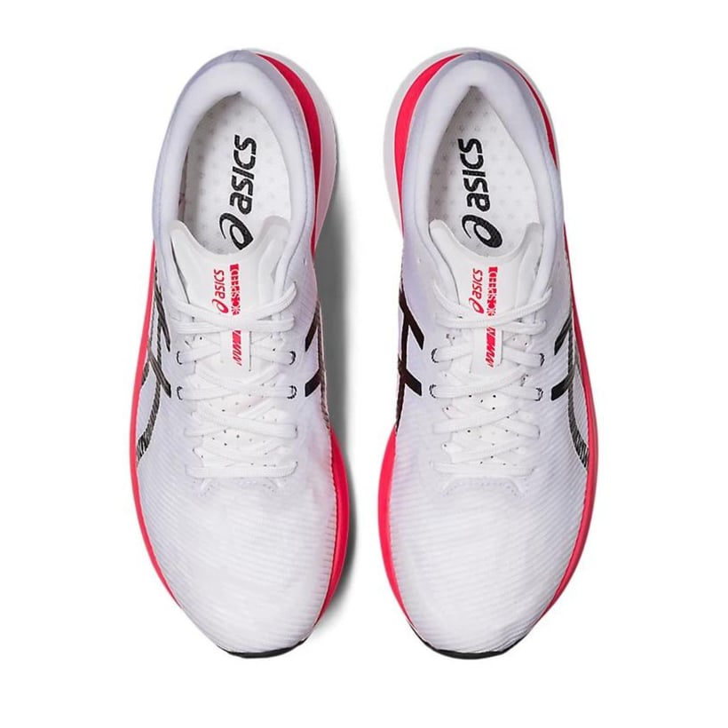 Zapatillas Asics Magic Speed 3 Blanco Rojo  Mujer