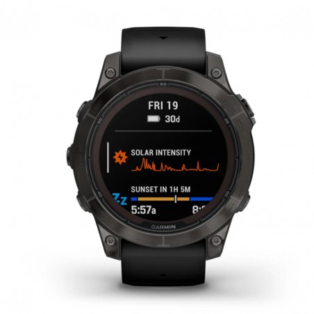Garmin Fenix 7 Pro Sapphire Solar Edition Titane Noir