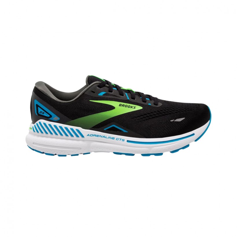 Schuhe Brooks Adrenaline GTS 23 Wide Schwarz Blau Grün AW23
