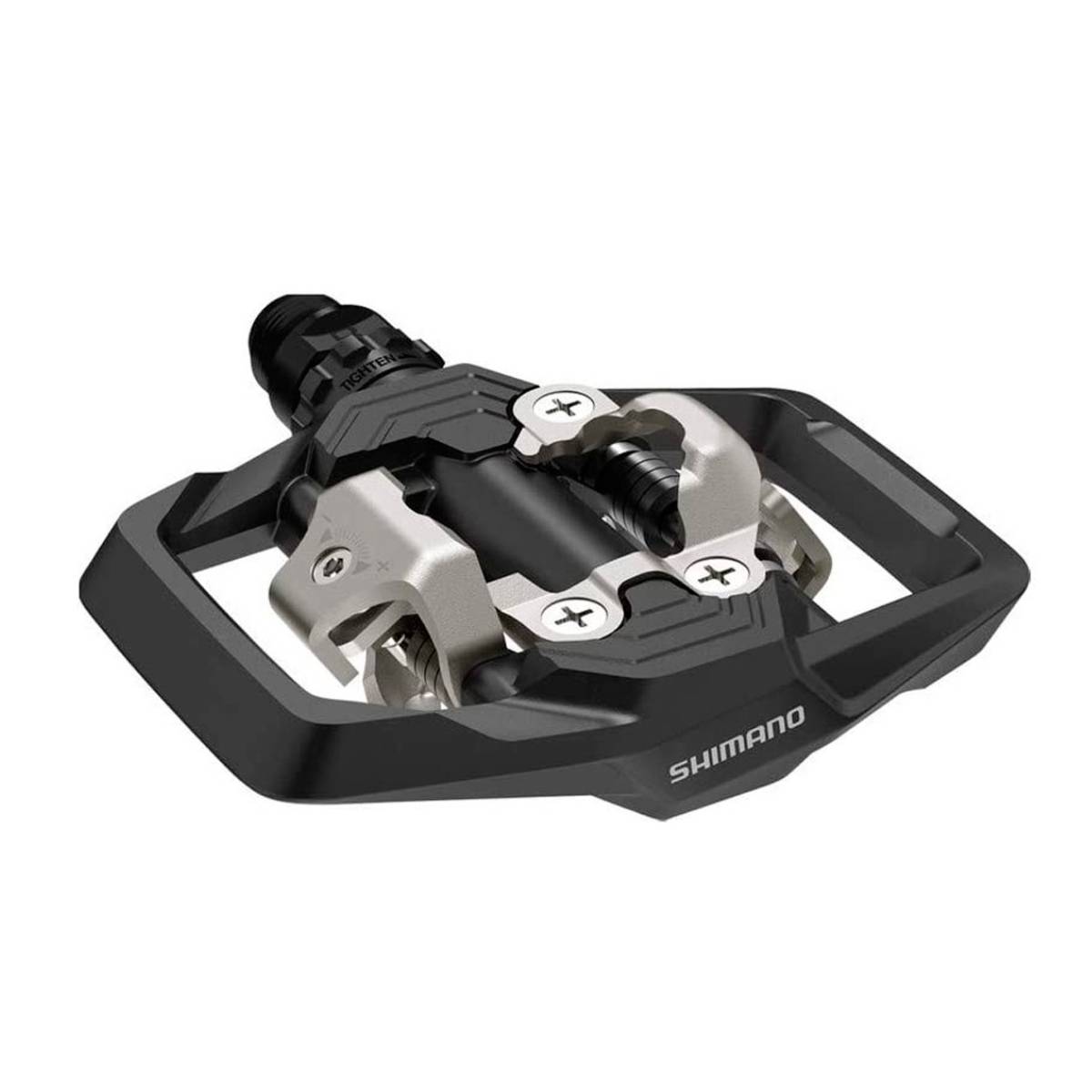 Man at günstig Kaufen-Pedal Shimano PD-ME700 mit Cleats SM-SH51. Pedal Shimano PD-ME700 mit Cleats SM-SH51 <![CDATA[Shimano PD-ME700-Pedal mit SM-SH51-Stollen
 Dank ihrer großen Auflagefläche ermöglichen die Shimano PD-ME700-Pedale dem Fahrer, sich voll und ganz auf die Fah