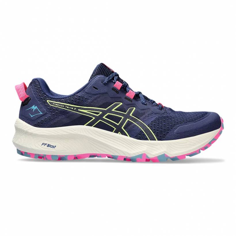 Asics Trabuco Terra 2 Sapatos Azul Rosa  Sapatos para mulher