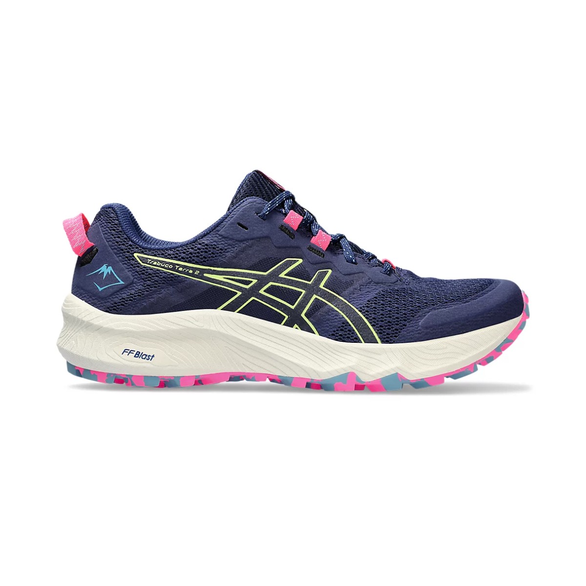 Image of Asics Trabuco Terra 2 Schuhe Blau Rosa AW23 Damen Schuhe, Größe 39,5 - EUR