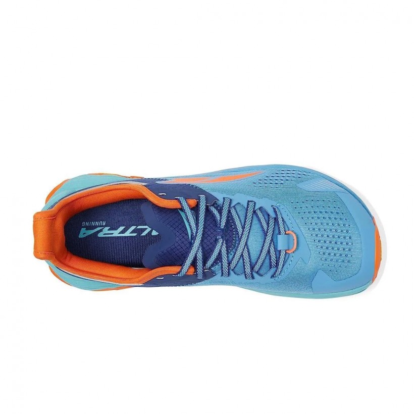 Altra Olympus 5 Chamonix Azul Naranja Zapatillas de Trail Running para Mujer
