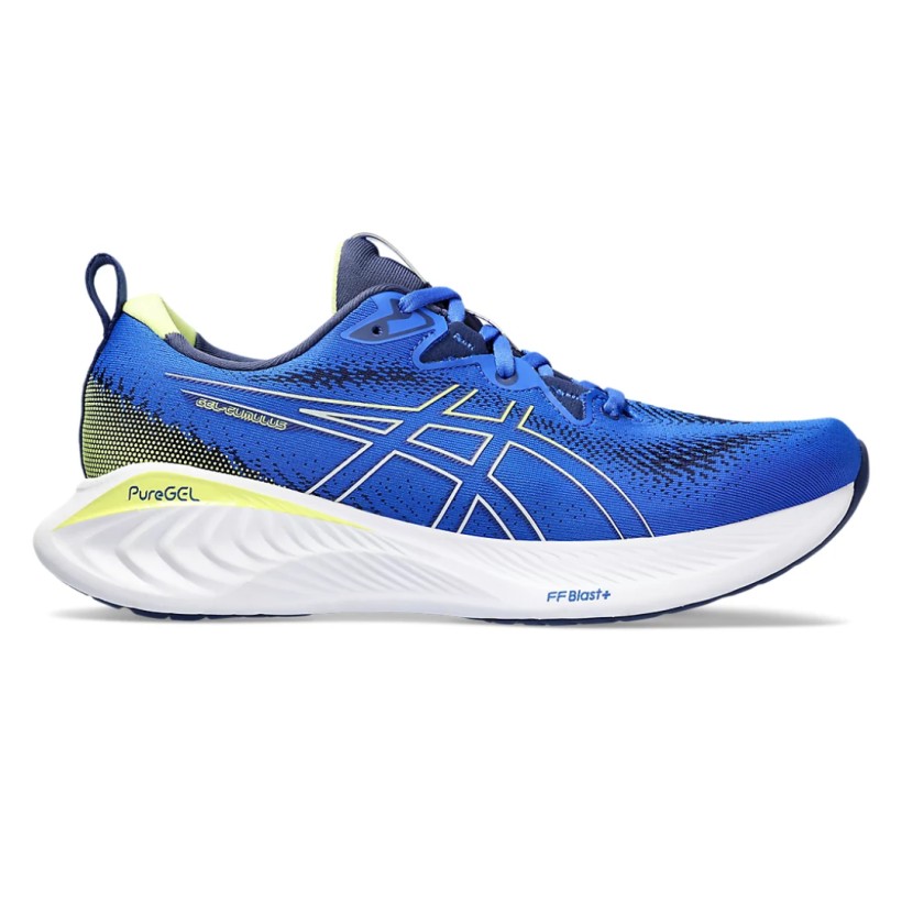 Comprar Zapatillas Asics Gel Cumulus 25 Azul Amarillo SS23. Al Mejor Precio
