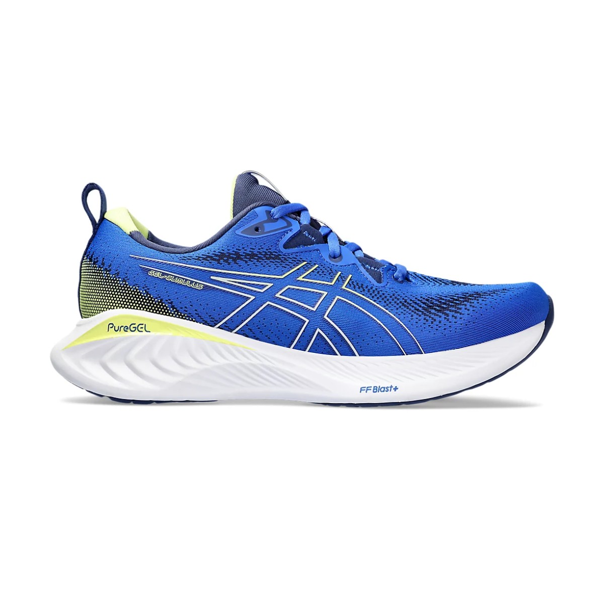 Comprar Zapatillas Asics Gel Cumulus 25 Azul Amarillo SS23. Al Mejor Precio