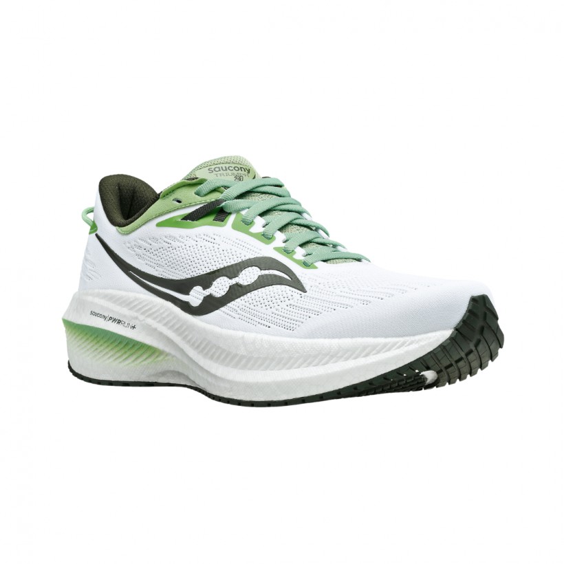 Saucony Triumph 21 Shoes White Green