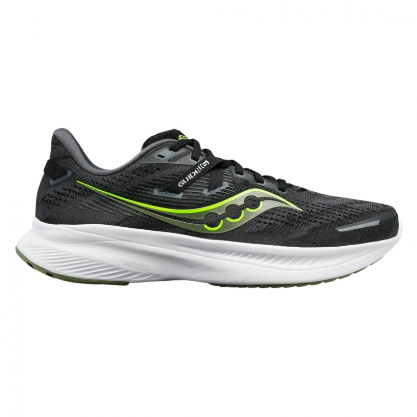 Saucony Guide 16 Shoes Black Green 