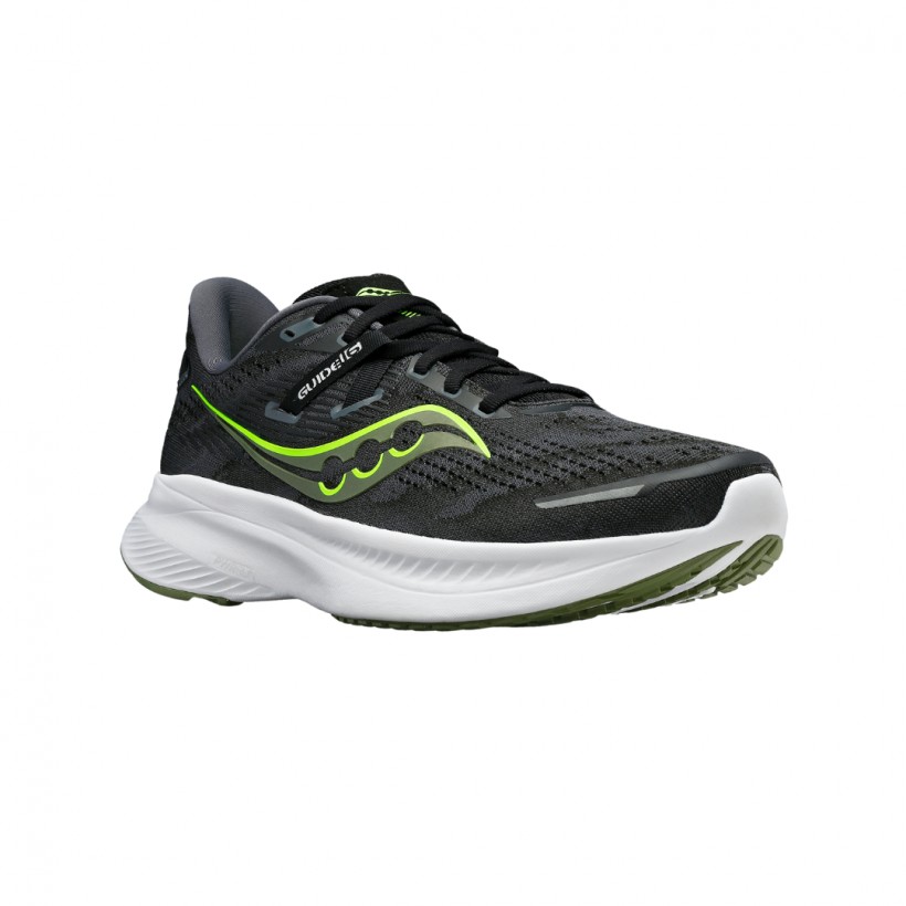 Saucony Guide 16 Shoes Black Green