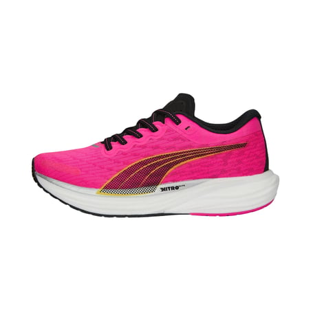 Ténis Puma Deviate Nitro 2 Rosa Preto de Mulher