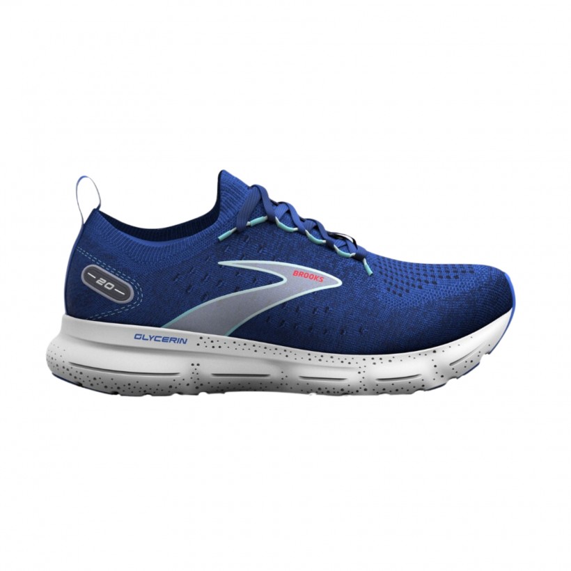 Brooks Glycerin StealthFit 20 Shoes Blue Gray 