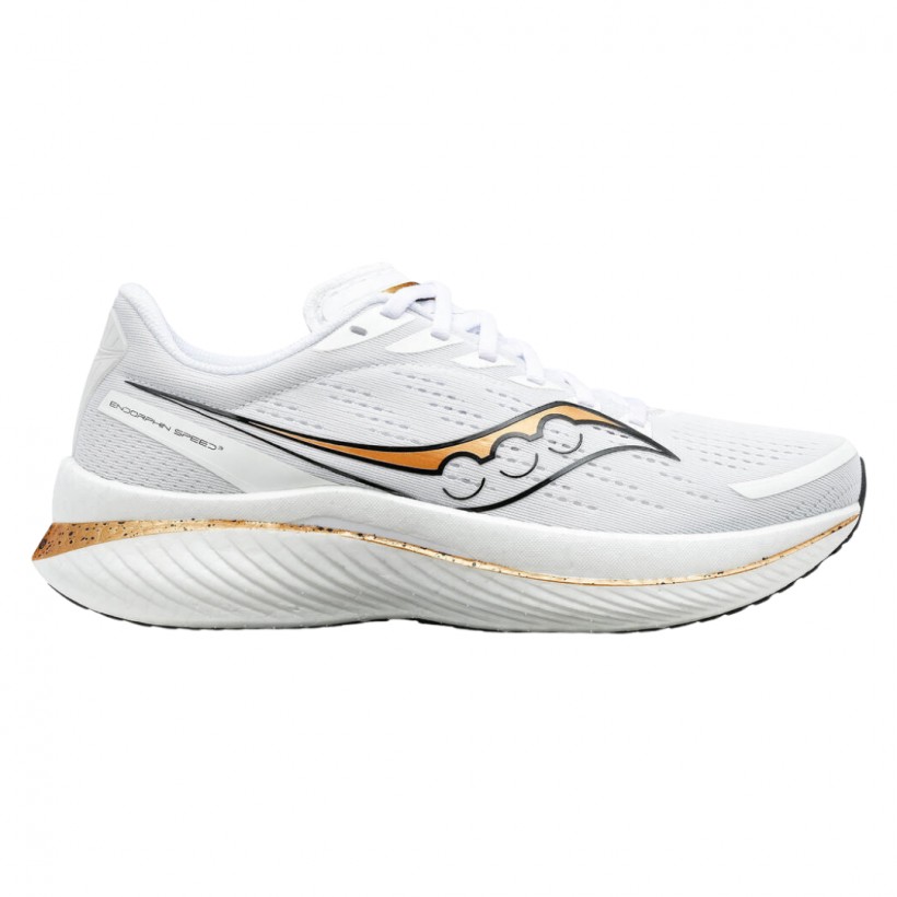 Zapatillas Saucony Endorphin Speed 3 Blanco Dorado AW23 Al Mejor Precio