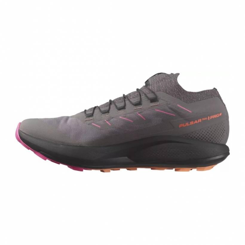 Salomon Pulsar Trail Pro 2 Running Shoes Grey Pink