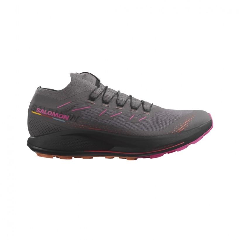 Salomon Pulsar Trail Pro 2 Running Shoes Grey Pink AW23