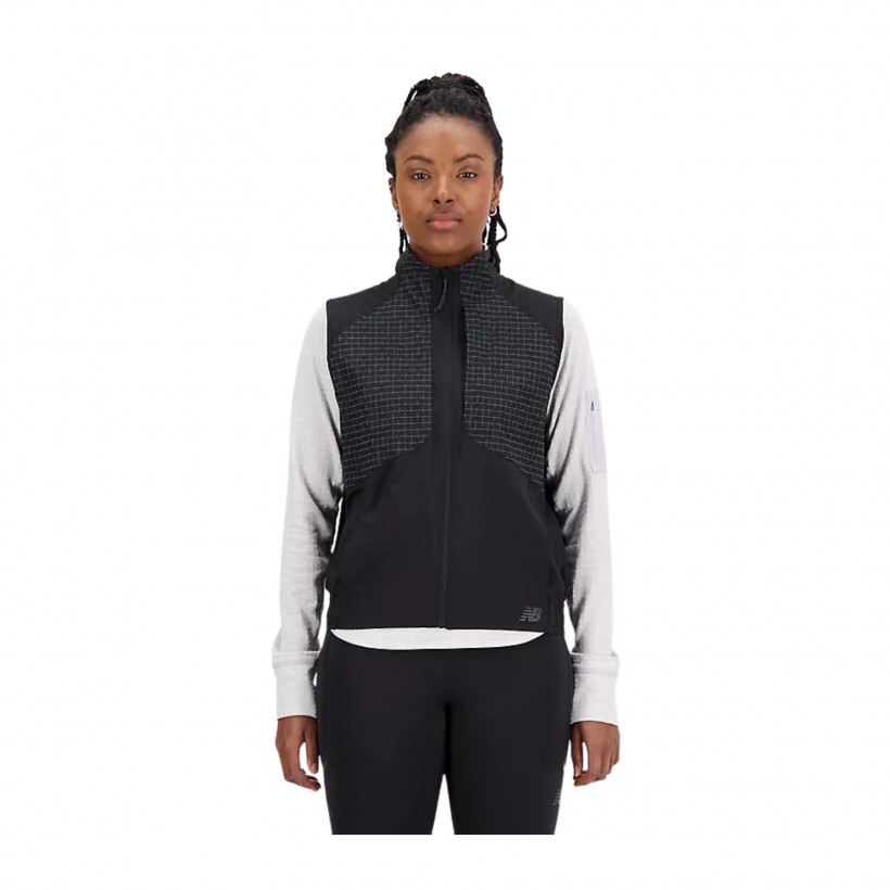 Chaleco New Balance Impact Run Luminous Negro Mujer