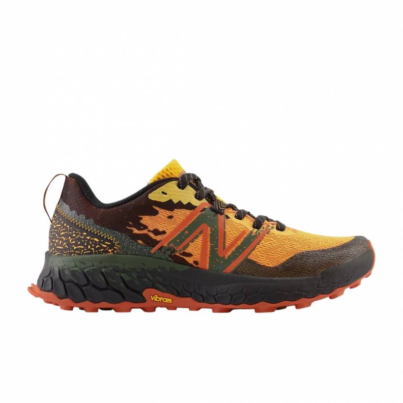 Ténis New Balance Fresh Foam X Hierro v7 Amarelo Castanho Laranja 