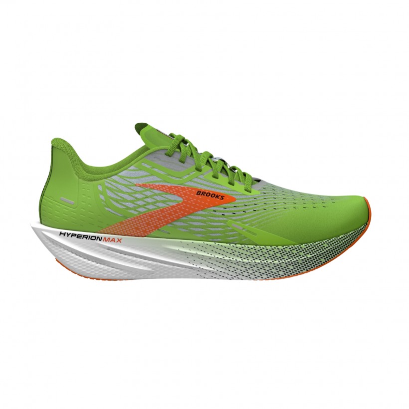 Shoes Brooks Hyperion Max Green Orange AW23