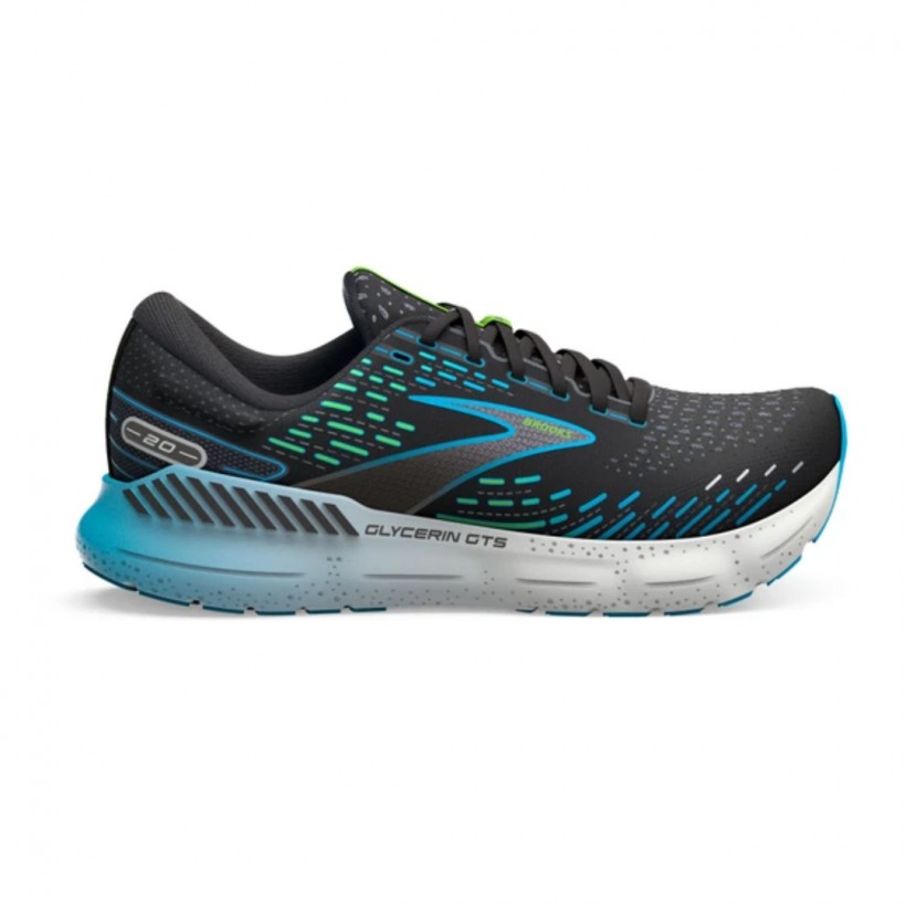 Sapatos  Brooks Glycerin GTS 20 Preto Azul 