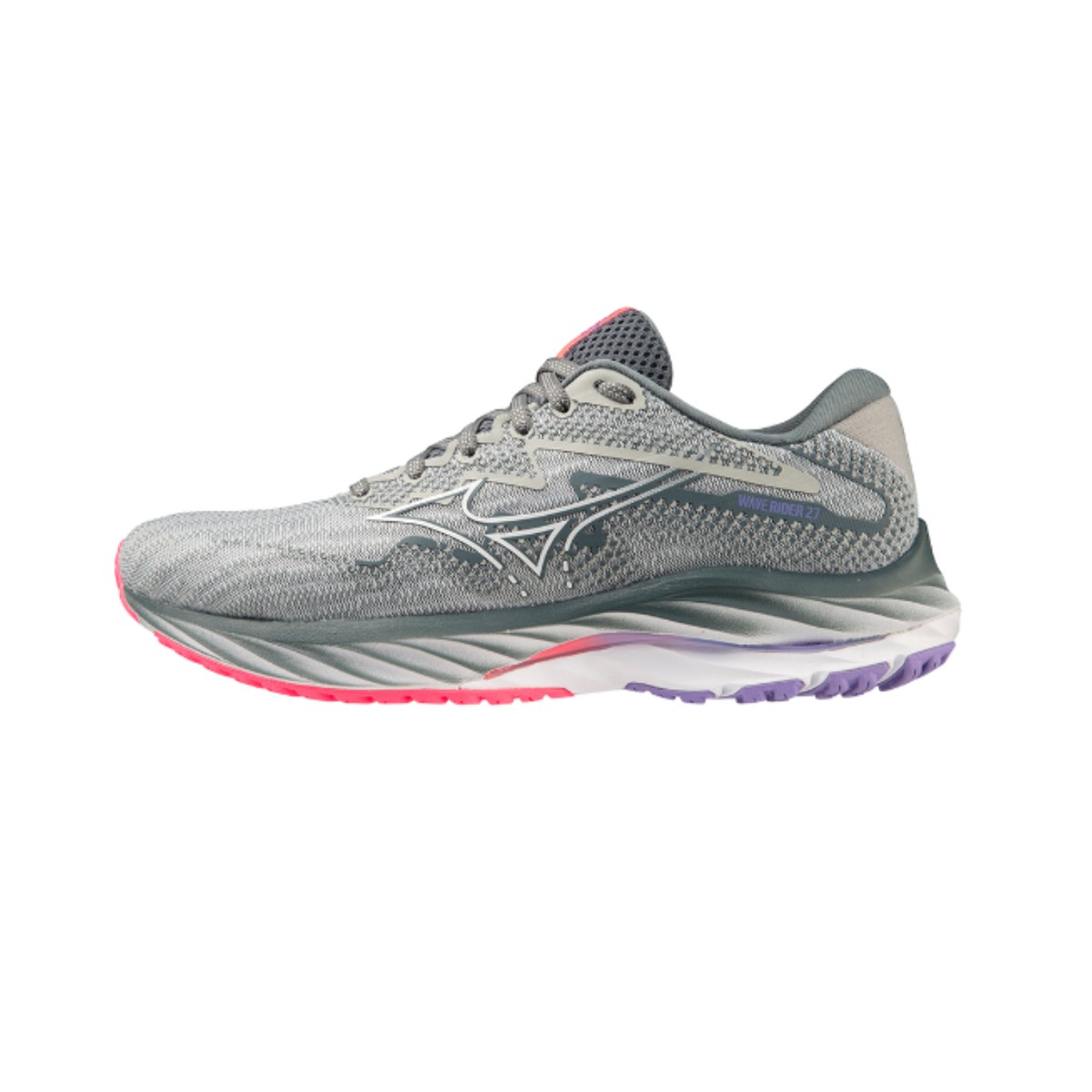 Mizuno Damen günstig Kaufen-Mizuno Wave Rider 27 Grau AW23 Damen Schuhe, Größe 38 - EUR. Mizuno Wave Rider 27 Grau AW23 Damen Schuhe, Größe 38 - EUR <![CDATA[MIZUNO WAVE RIDER 27
 Es eignet sich perfekt zum Laufen für jedermann, vom Anfänger bis zum eng