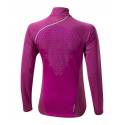 Camiseta de Running de Manga Larga Breath Thermo 1/2 Zip Morada para Mujer de Mizuno