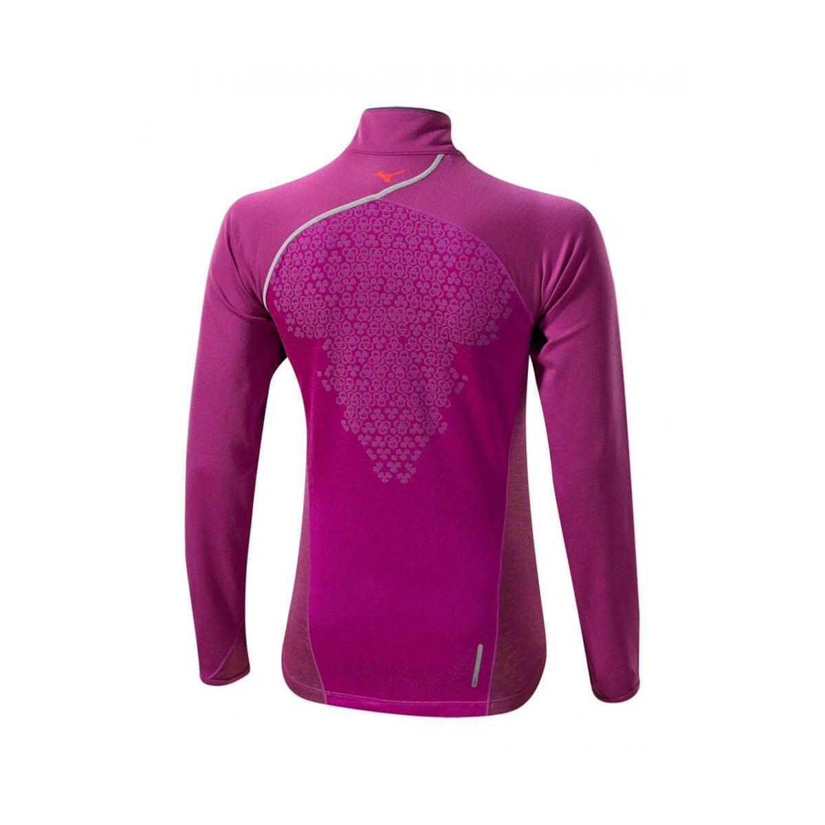 Mizuno Women s Purple Breath Thermo 1 2 Zip Long Sleeve Running Top