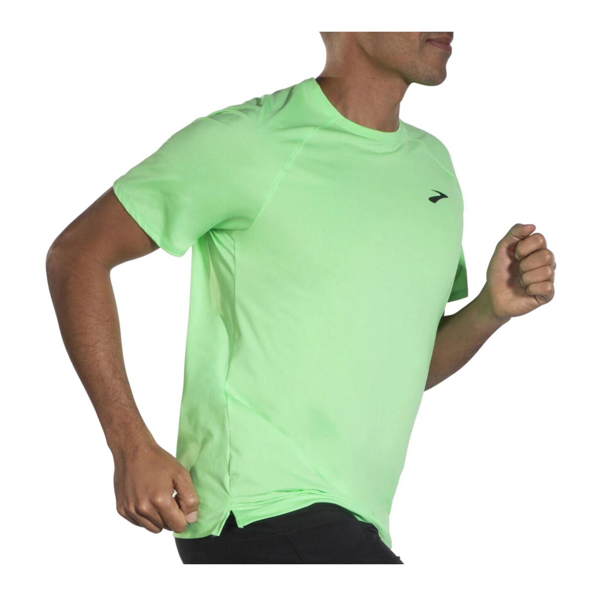 Kurzarm Shirt günstig Kaufen-T-Shirt mit kurzen Ärmeln Brooks Atmosphere Grün, Größe S. T-Shirt mit kurzen Ärmeln Brooks Atmosphere Grün, Größe S <![CDATA[Brooks Atmosphere Kurzarm-T-Shirt
 Bleiben Sie cool in diesem ultraleichten Kurzarm-Laufo