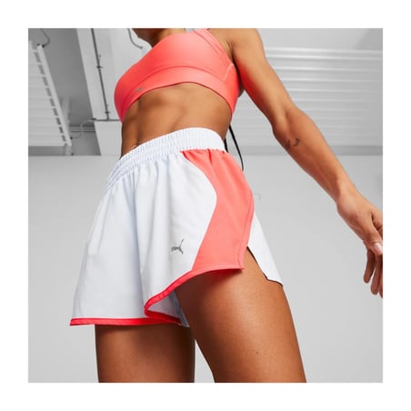 Collants curtos Puma Ultraweave Velocity Branco Laranja