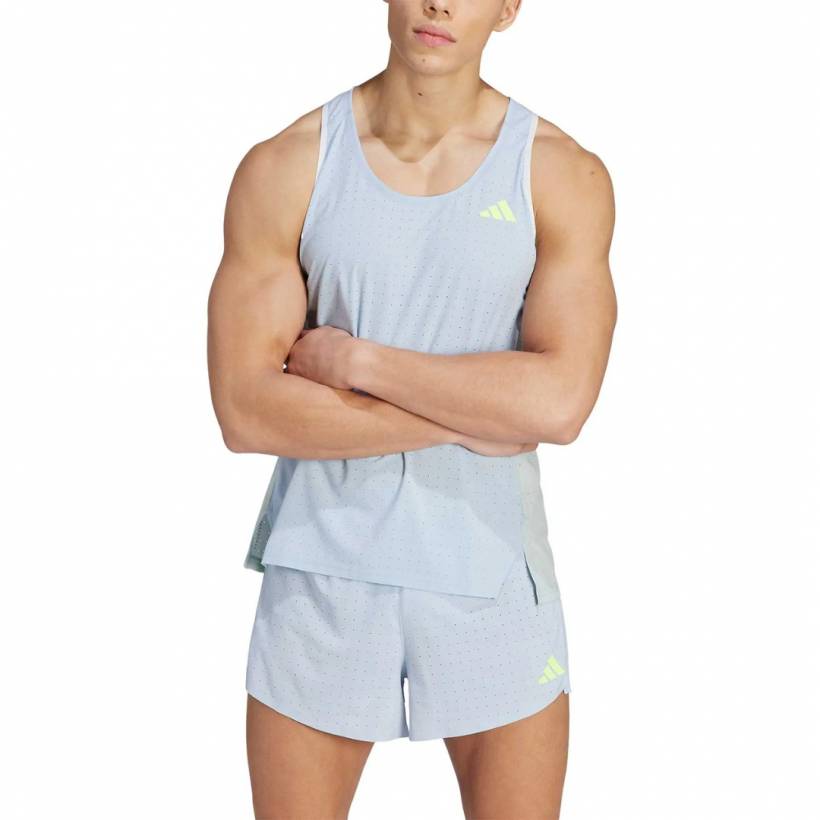 Koszulka bez rękawów Adidas Adizero Szara