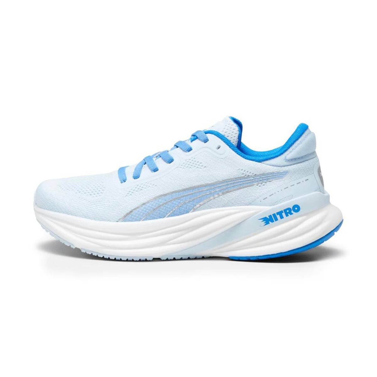 komfortables günstig Kaufen-Schuhe Puma Magnify Nitro 2 Blau Weiß AW23 Frau, Größe 41 - EUR. Schuhe Puma Magnify Nitro 2 Blau Weiß AW23 Frau, Größe 41 - EUR <![CDATA[Puma Magnify Nitro 2 Schuhe Im Magnify NITRO dreht sich alles um ein komfortables Fahrg