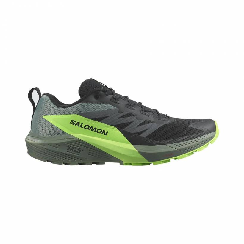 Salomon Sense Ride 5 Sapatos Preto Verde 