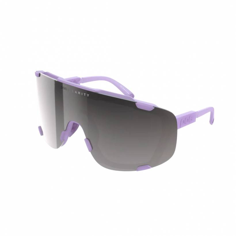 POC Devour Violet Quartz Bril Zwarte Lenzen