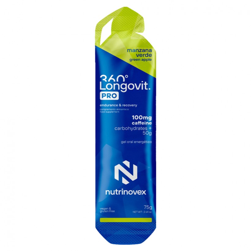 Gel Nutrinovex Longovit 360 Sabor Maçã Verde