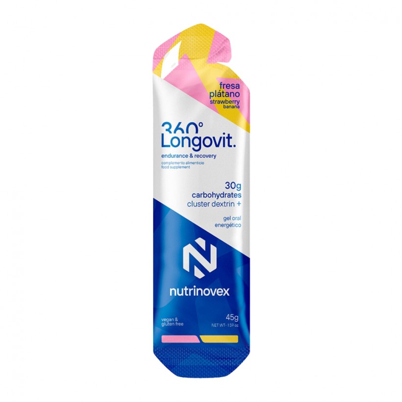 Nutrinovex Gel Longovit 360 Strawberry Banana Flavor