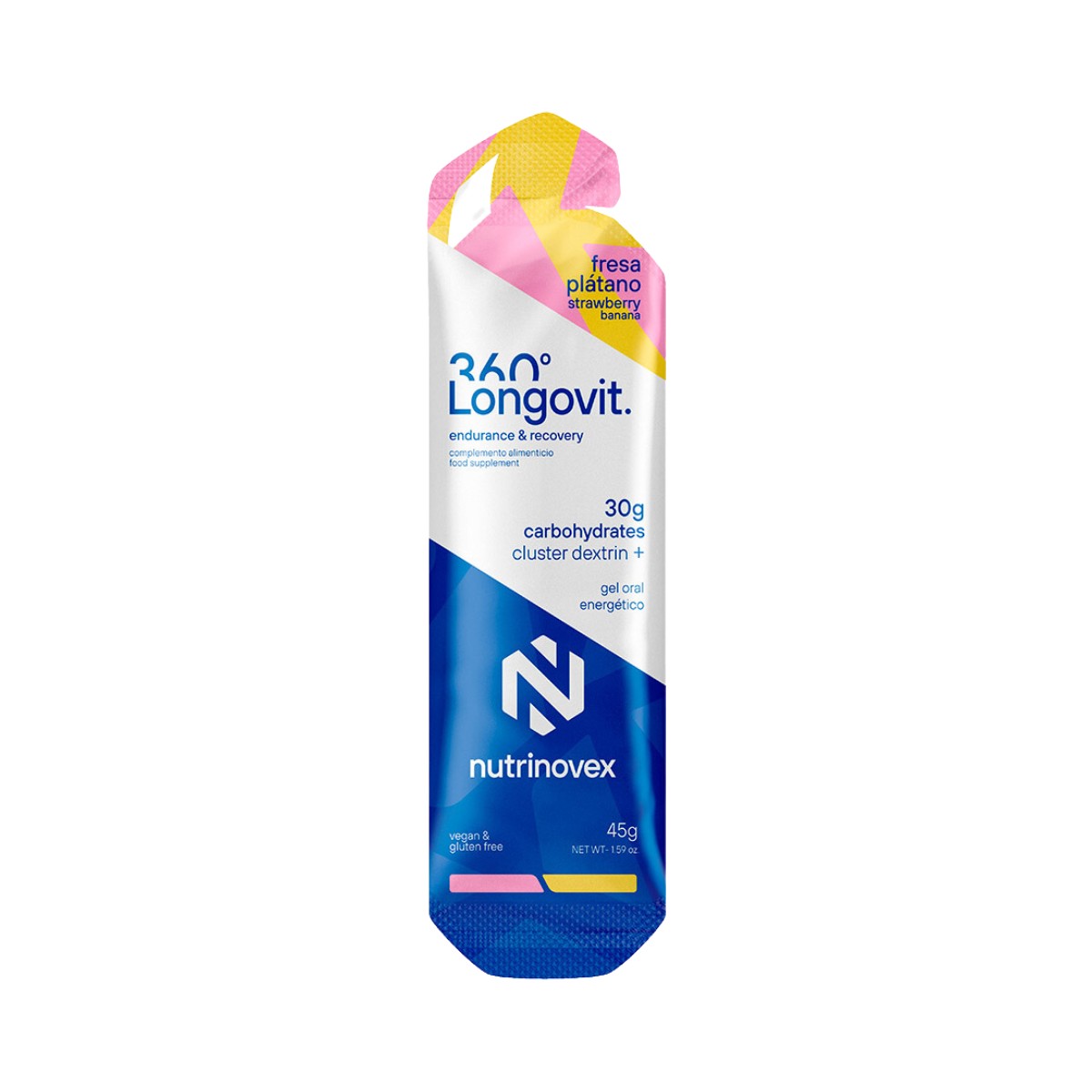 in 60 günstig Kaufen-Nutrinovex Gel Longovit 360 Geschmack Erdbeere Banane. Nutrinovex Gel Longovit 360 Geschmack Erdbeere Banane <![CDATA[Nutrinovex Longovit 360 Drink Mango Maracuja Geschmack 12 Monodosis
 Longovit 360 Drink ist ein Getränk, das sich durch nachhaltige Ener